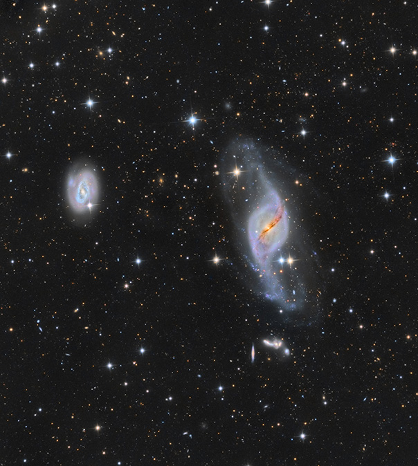 ВЗАИМОДЕЙСТВУЮЩИЕ ГАЛАКТИКИ NGC3718 и NGC3729